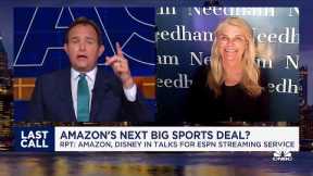 It's a smart play to neutralize Amazon, says Needham's Laura Martin on reported ESPN partnership