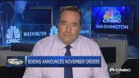Boeing announces November plane orders