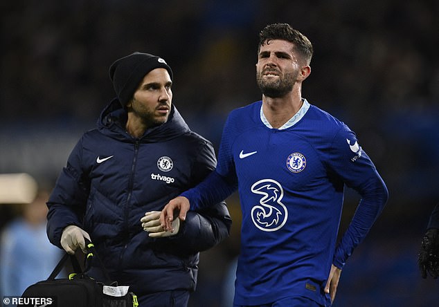 Christian Pulisic also had to come off early on against Man City on Thursday night