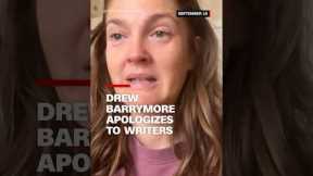 Drew Barrymore apologizes to writers