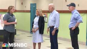Biden participates in disaster briefing, meets with federal and local officials