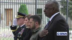 President Zelensky, Defense Sec. Austin and General Milley at 9/11 memorial