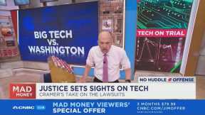 Jim Cramer takes a closer look at Big Tech companies on trial for alleged antitrust violations