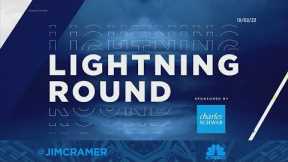 Lightning Round: Palantir actually lived up to its hype, says Jim Cramer
