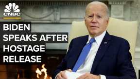 President Biden speaks on Israeli hostages release from Gaza — 11/24/23