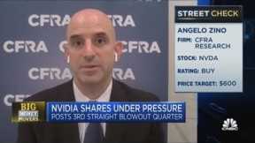 Next January will likely be the peak for Nvidia's revenue growth, says CFRA's Angelo Zino