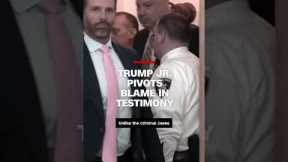 Trump Jr. pivots blame in testimony