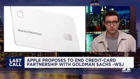 Apple reportedly ending credit-card partnership with Goldman Sachs