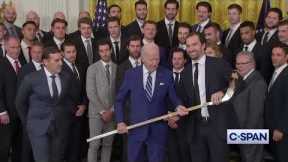 President Biden Welcomes Las Vegas Golden Knights to White House