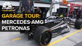 Take a tour of Mercedes-AMG PETRONAS F1 team’s garage with Toto Wolff