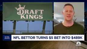 NFL bettor turns $5 bet into $489 thousand