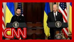 Biden and Zelensky hold joint news conference on Ukraine aid