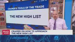 I rarely recommend buying stocks straight off the new high list, says Jim Cramer