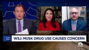 Wall Street Journal report claims Elon Musk's drug use is causing concern