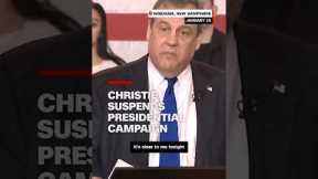 Christie suspends presidential campaign