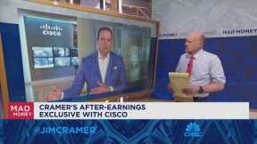 Cisco CEO Chuck Robbins talks quarterly results with Jim Cramer