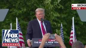 Trump blasts 'pro-crime' policies and sanctuary cities at New York rally