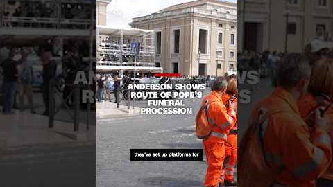 Anderson shows route of Pope's funeral procession