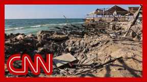 Israeli strike on waterfront cafe in Gaza City kills dozens, hospital official says