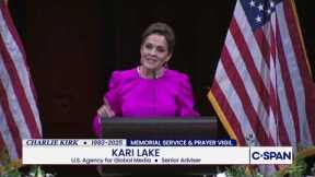 Kari Lake at Charlie Kirk Memorial Service