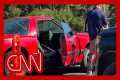 Man drives through barricade near