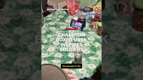 Champion boxer Usyk inspires soldiers