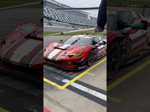  Direct from the pit lane ahead of the #Daytona24 🎥 #IMSA #Ferrari296GT3 #FerrariEndurance 
