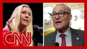 ‘Representative Greene said it perfectly’: Hear Schumer praise MTG’s health care stance
