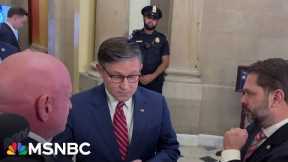 Democratic senators spar with Speaker Johnson over shutdown