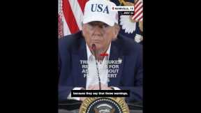 Trump rebukes reporter for asking about flood alert delays