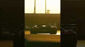  Chasing the sun during golden hour at #Daytona24! 🌅 #IMSA #Ferrari296GT3 #FerrariRaces 