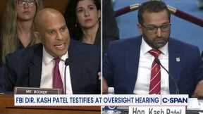 Heated Exchange between Sen. Cory Booker (D-NJ) to FBI Director Kash Patel