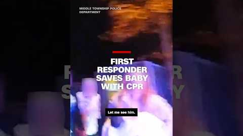 First responder saves baby with CPR