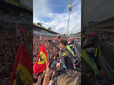  You couldn’t ask for better fans ❤️ Grazie mille a tutti!!!#ItalianGP 🇮🇹 #F1Shorts 