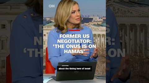 Former US negotiator: 'The onus is on Hamas'