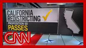 California to approve Proposition 50 redistricting push, CNN projects