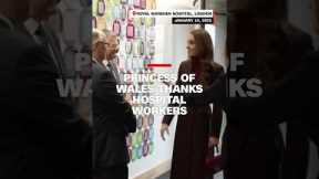 Princess of Wales thanks hospital workers