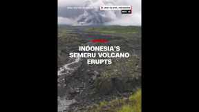Indonesia's Semeru Volcano erupts