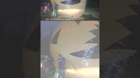 Ohio police officers swallowed up by giant Halloween decoration