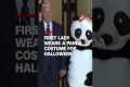 First Lady wears a panda costume for