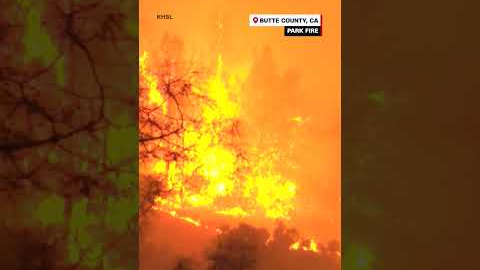 See timelapse footage of California's massive Park Fire