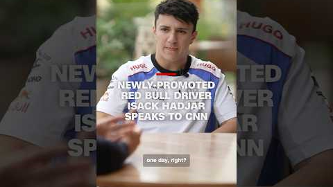 Newly-promoted Red Bull driver Isack Hadjar speaks to CNN
