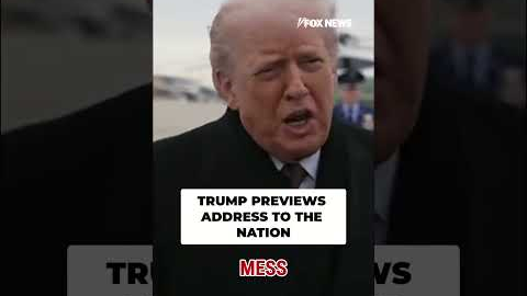 WATCH: Trump gives preview of what he'll talk about during tonight's address #shorts #usa #trump #us