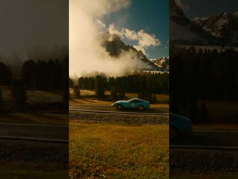  Through winding roads and towering peaks - let the Dolomites inspire your dreams. #Ferrari 