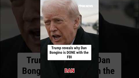 Trump reveals why Dan Bongino is DONE with the FBI #shorts #danbongino #fbi #us #news #trump
