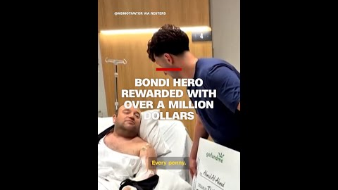 Bondi hero rewarded with over a million dollars