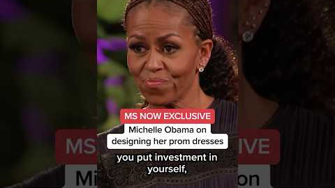 MS NOW EXCLUSIVE: Michelle Obama on designing her prom dresses