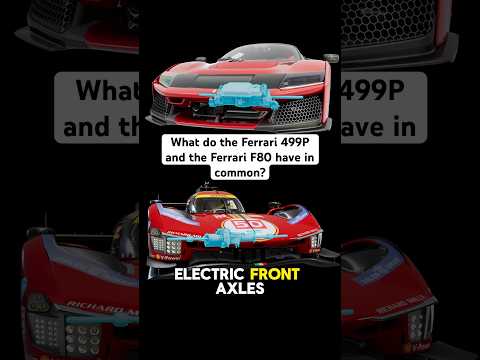  What do the #Ferrari499P and #FerrariF80 have in common? #stem 