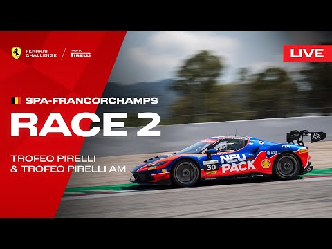  LIVE Ferrari Challenge Europe - Spa-Francorchamps, Race 2 - Trofeo Pirelli & Trofeo Pirelli AM 