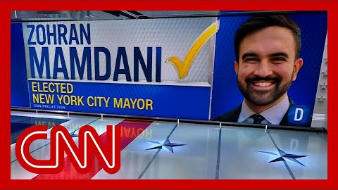CNN projects Zohran Mamdani elected NYC mayor